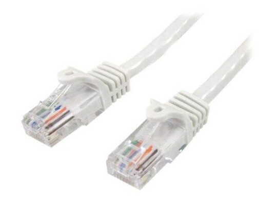 StarTech 5m Cat5e Snagless Nettverkskabel Hvit RJ-45 UTP