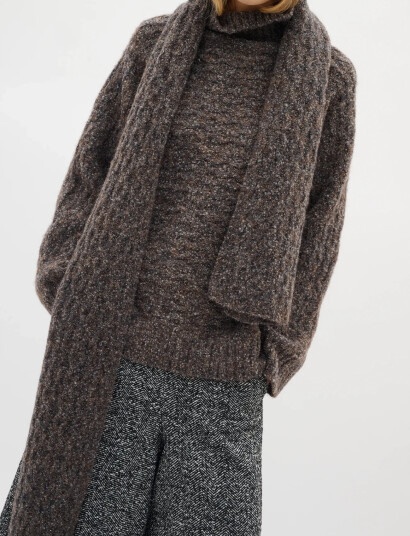 InWear Graiaiw Scarf - Grey - ONE SIZE InWear Graiaiw Scarf - Grey - ONE SIZE