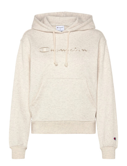 Champion Hooded Sweatshirt   Beige   S