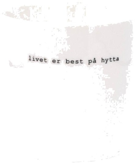 Sögne Home Krus livet er best på hytta 30 cl hvit Sögne Home Krus livet er best på hytta 30 cl hvit
