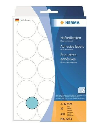 HERMA - round labels - 480 label(s) - 32 mm round HERMA - round labels - 480 label(s) - 32 mm round