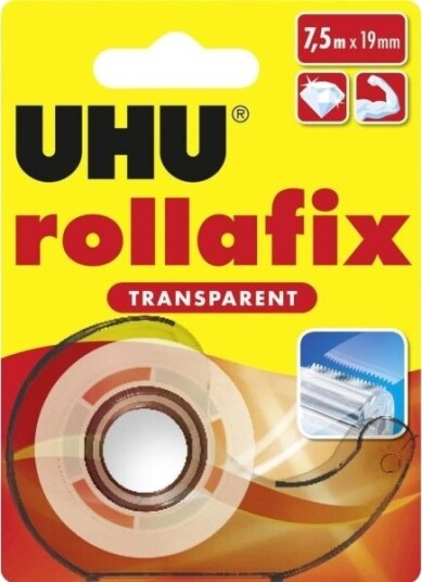 Uhu Rollafix Transparent 36955 Tape Transparent 7,5 M X 19 Mm