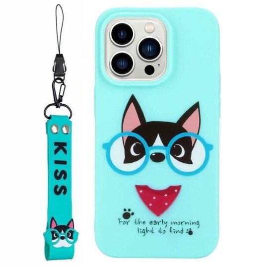 INCOVER iPhone 14 Pro fleksibelt plastdeksel - Hund