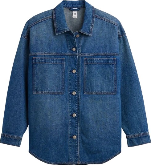 GAP Denim Oversized Shirt Jacket From The Gap Collection MEDIUM WASH M