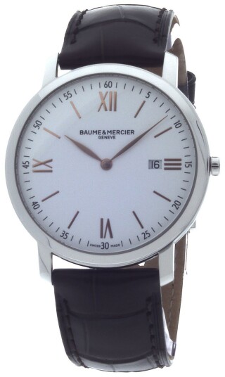 Baume & Mercier Herreklokke M0A10181 Classima Sølvfarget/Lær