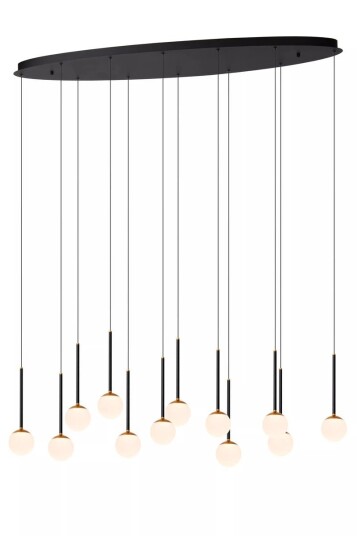 Calina takpendel 12 x 7,7W 2560 Kelvin Dimbar Svart / Hvit