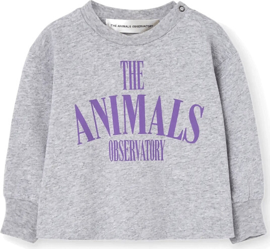 THE ANIMALS OBSERVATORY Heck Baby Long Sleeve T Shirt Grey 68/74
