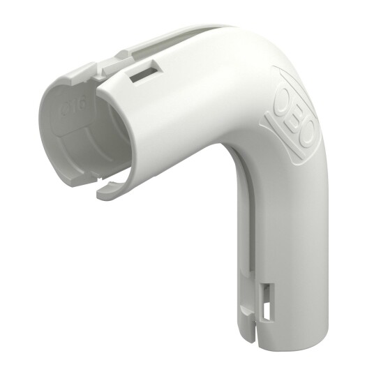 Obo Bettermann 2154062 Rørbøy 90° ugjenget plast M16 Installasjonsmaterial