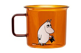 Muurla Moomin glasskopp 35 cl Mummipappa rav