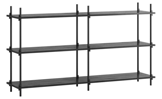 Moebe shelving system s.85.2.B Sort