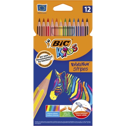 BIC Kids Evolution Fargeblyanter 12-set