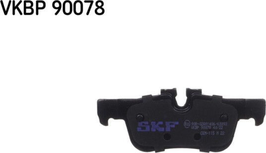 Bremseklosser SKF VKBP 90078 Bremseklosser SKF VKBP 90078