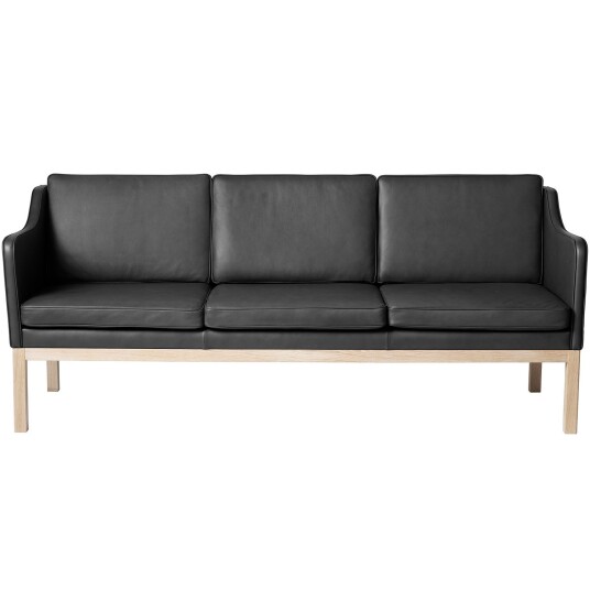 Fdb Møbler J182 3 Seter Sofa Zea Skinn Sort