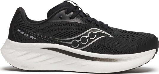 Saucony Women"s Ride 18 Black/white 44 Saucony Women"s Ride 18 Black/white 44