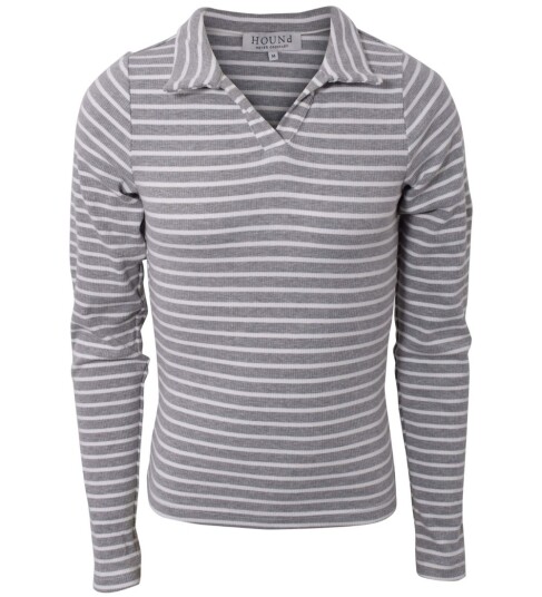 Hound Genser Rib Striped Grå/Hvit 14 år 164 Genser