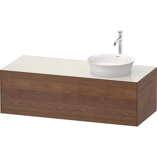 Duravit White Tulip Servantskap 1 skuff 130x55x40,8 cm Valnøtt/Hvit Matt