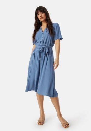 VILA Vimoashly S/S Midi dress Cornflower blue 44