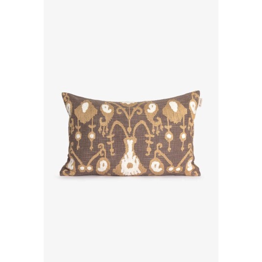 Lama Pyntepute Med Brodert Mønster, Nougat/offwhite - Hyttefeber.No 🇳🇴 Lama Pyntepute Med Brodert Mønster, Nougat/offwhite - Hyttefeber.No 🇳🇴