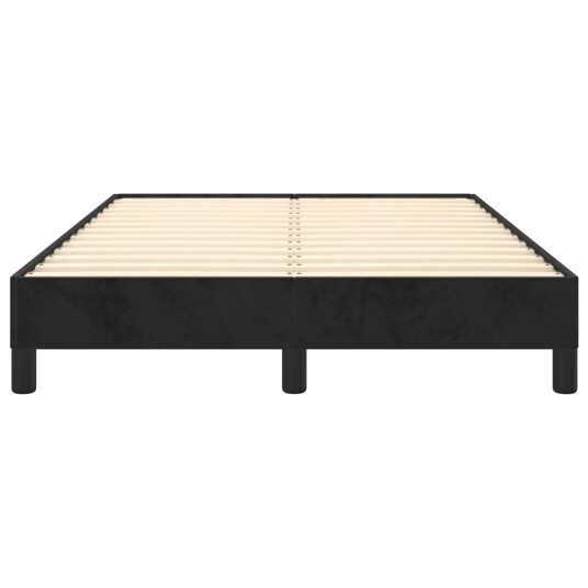Sengeramme svart 120x190 cm fløyel 8721102435140