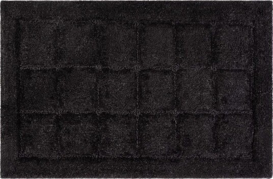 Baderomsmatte Kvadrat - 70x120 cm, Svart