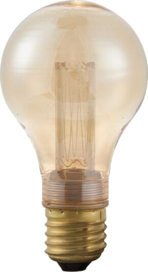 Spl E27 2,5W dimbar LED vintagepære   A60 1800K gullfarget glass 65lm   Dimbar : Dimbar Kulør : Ekstra varm