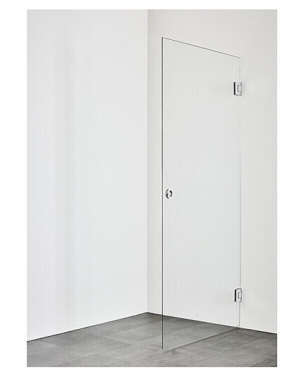 Hafa Infinity Dusjdør 90 cm, Krom/Klarglass