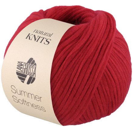 Lana Grossa Summer Softness Garn 7 Rød