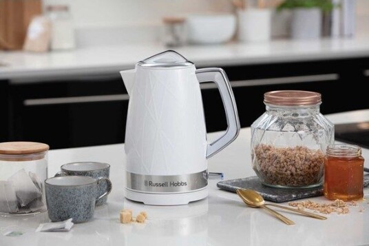 Russell Hobbs Structure Vannkoker 1,7 L 2400 W Hvit med Rustfrie Ståldetaljer