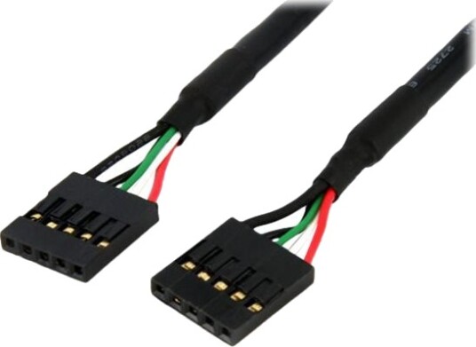 Startech 5 Pin Usb 2.0 Header 18 In Usb Idc Motherboard Header Cable F/F Usbint5pin Usb-Kabel 5-Pins Idc Hunn Til 5-Pins Idc Hunn Usb 2.0 45.7 Cm Svart
