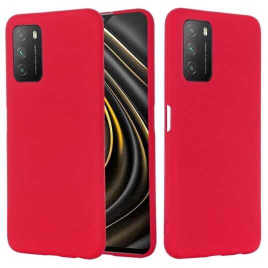INCOVER Xiaomi Poco M3 Liquid Silikon Deksel - Rød