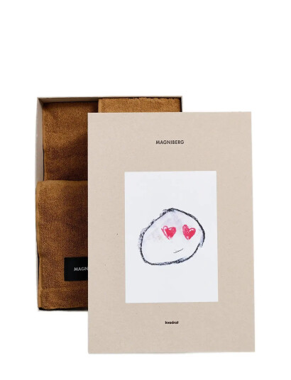 MAGNIBERG Giftbox - 3-Piece Towel Set - Brown - ONE SIZE MAGNIBERG Giftbox - 3-Piece Towel Set - Brown - ONE SIZE