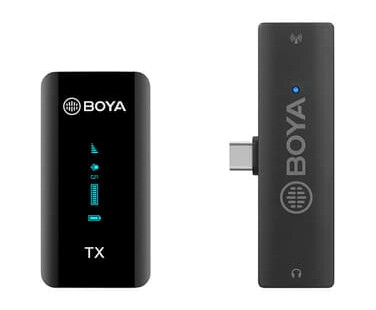 Boya BY-XM6-S5 Trådløst Mikrofonsystem for USB-C med Dual Channel Boya BY-XM6-S5 Trådløst Mikrofonsystem for USB-C med Dual Channel