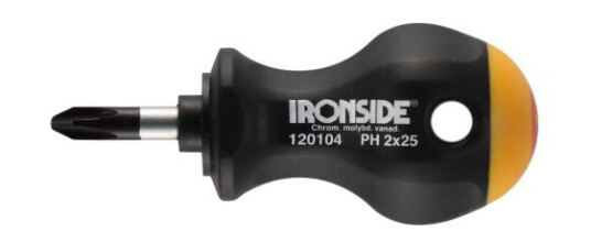 Ironside 120104 Skrutrekker Phillips, stubby PH2 x 25 mm, Håndverktøy