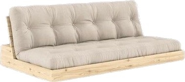 Karup Design Base Sovesofa Klarlakkert Furu/747 Beige