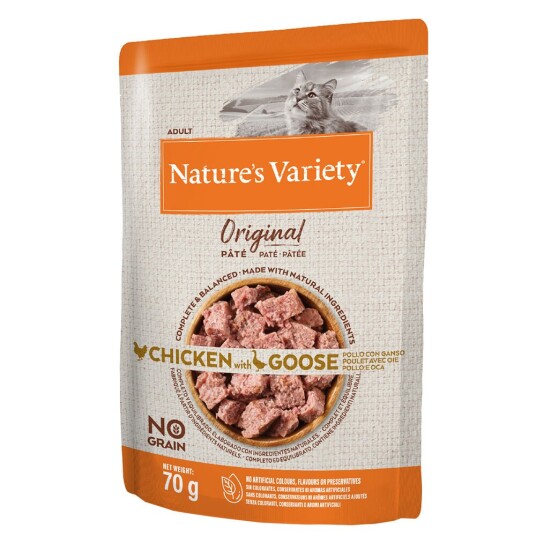Nature’S Variety 10 + 2 Gratis! 12 X 70 G Nature'S Variety Original Paté No Grain Huhn Und Gans