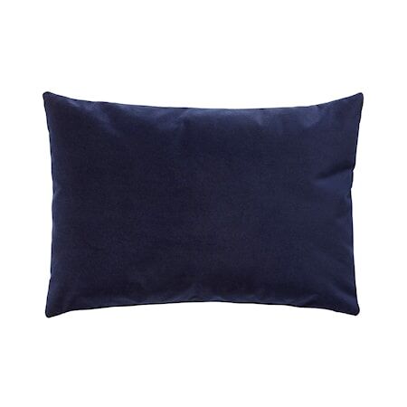 Hübsch Kudde med fyllning Velour Blå 60x40 cm