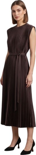 Joseph Volta dress knit weave plisse grs 38 brun dame Joseph Volta dress knit weave plisse grs 38 brun dame