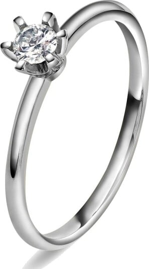 Vida By Pan Jewelry Vida ring i gull med dia 0,20 ct TWSI størrelse Vida ring i gull med dia 0,20 ct TWSI 58