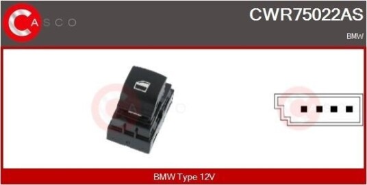 CASCO CWR75022AS Bryter, vindusheis CASCO CWR75022AS Bryter, vindusheis
