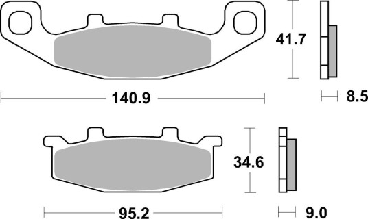 Bremseklosser sbs 597HS Bremseklosser sbs 597HS