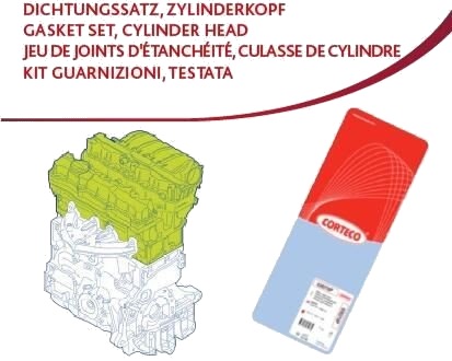Tetningssett, topplokk CORTECO 83403556 Tetningssett, topplokk CORTECO 83403556