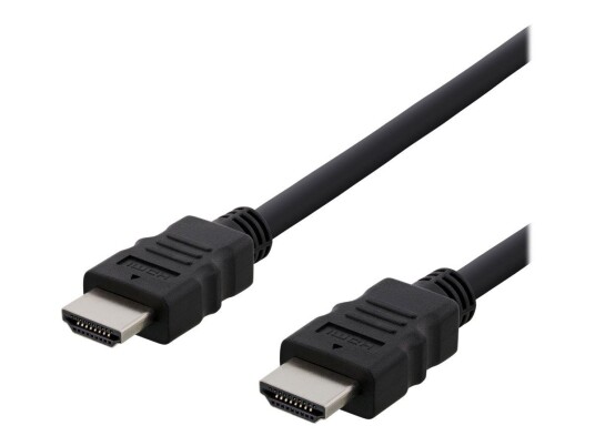 Deltaco HDMI-Kabel 1m med Ethernet - High Speed Svart