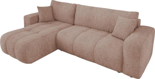 Flo Sovesofa med sjeselong 3 seter Rosa