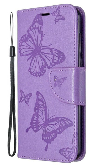 INCOVER Huawei Y5p Skinndeksel med Lommebok - Lilla Sommerfugl