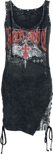 Rock Rebel by EMP Kort kjole   Stay A Little Longer   S til XXL   Damer   grå