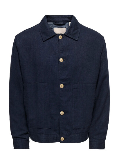 ONLY & SONS -Onseliot Structure 0075 Jacket Cs - Navy - S