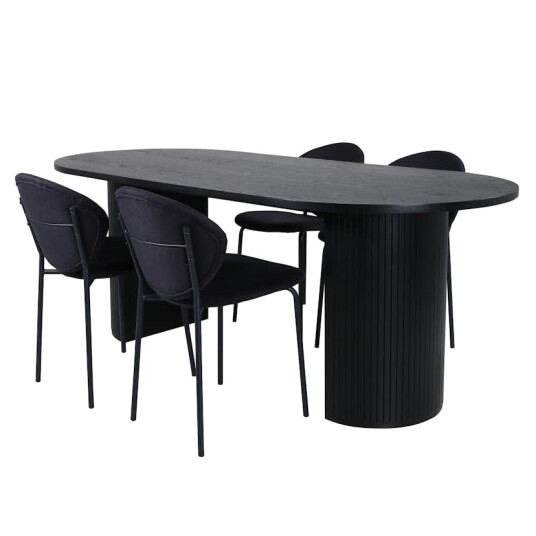 Venture Home Spisegruppe Venture Home Bianca med 4 Valor Stoler GR22203