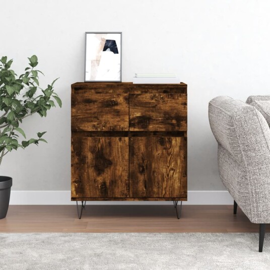 Skjenk røkt eik 60x35x70 cm konstruert tre