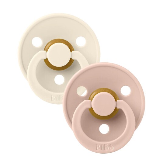 BIBS Smokk Colour 2 PACK Latex Anatomical Ivory/Blush