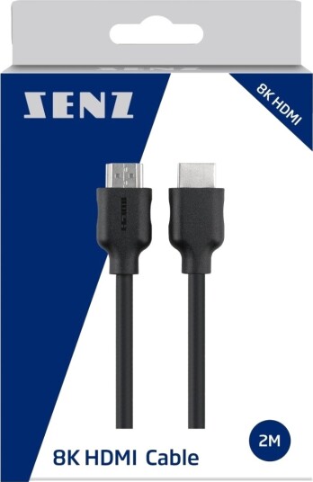 Senz 8K HDMI-kabel, 2 m, svart Senz 8K HDMI-kabel, 2 m, svart